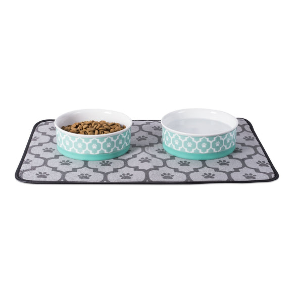 DII Ceramic Pet Bowl Aqua