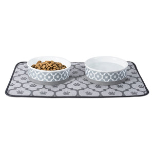 DII Ceramic Pet Bowl Gray