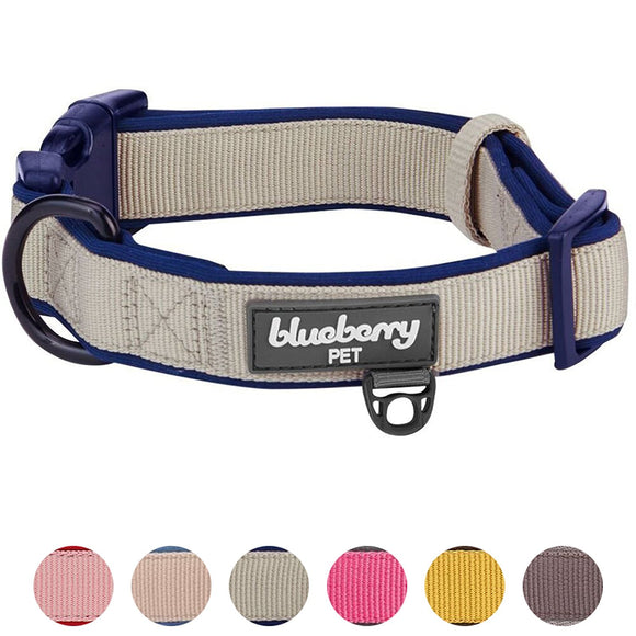 Blueberry Dog Collar Beige