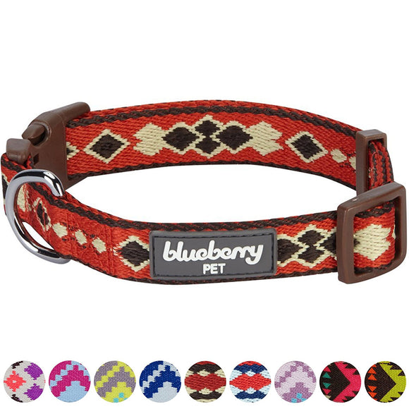 Blueberry Dog Collar Red