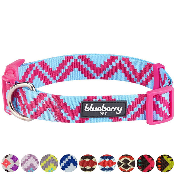 Blueberry Dog Collar Pink