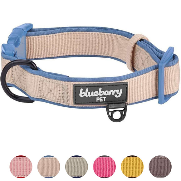 Blueberry Dog Collar Light Khaki